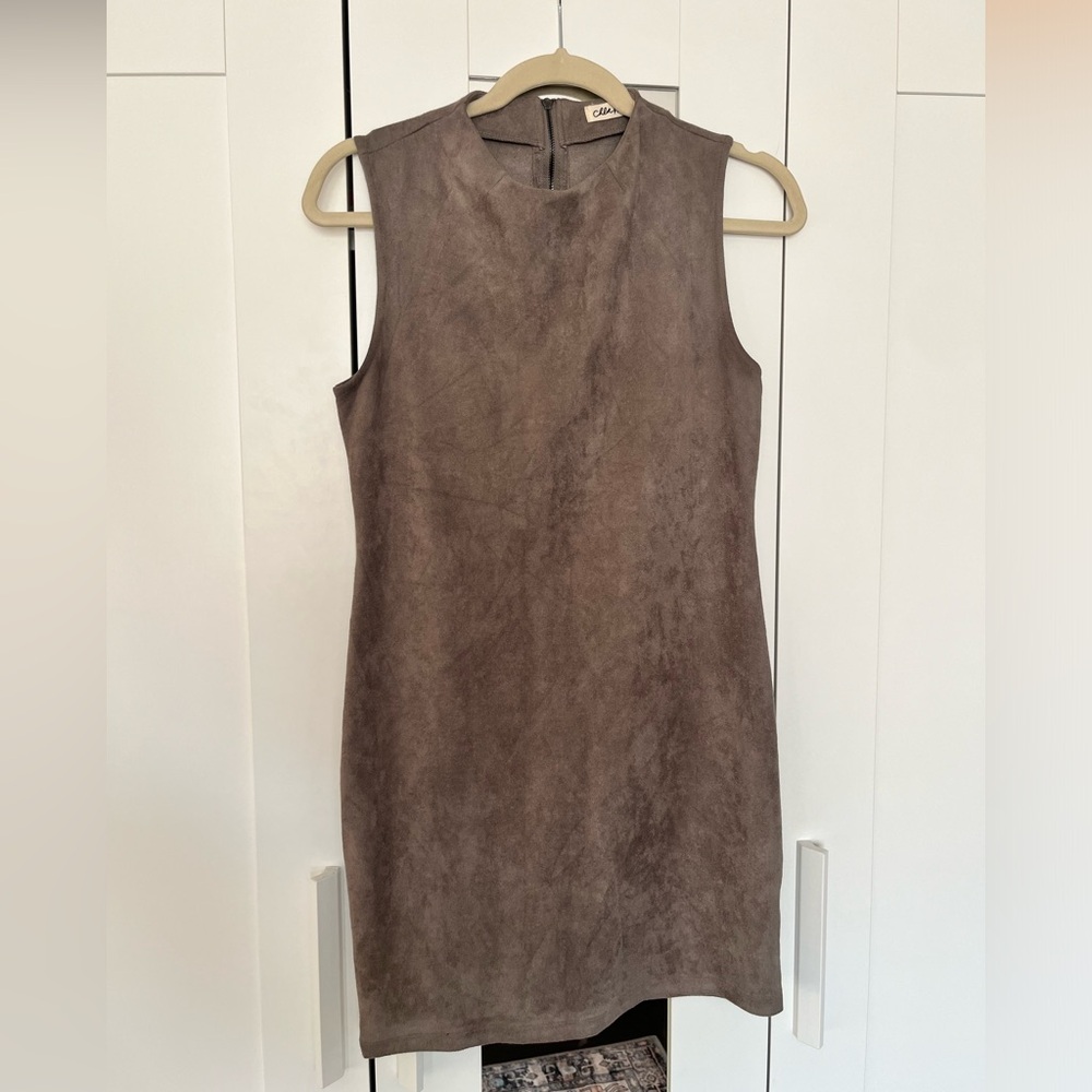 Chloe and Katie suede dress